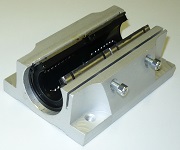 TBR20LUU linear slide bearing with pillow (dual bearing type)